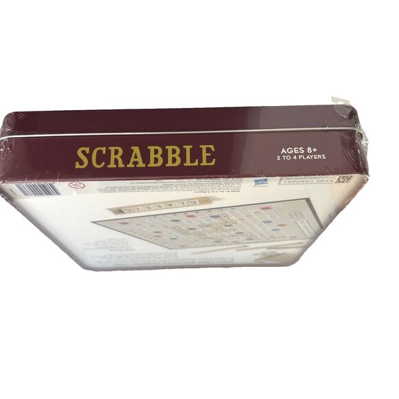SCRABBLE Nostalgia Edition Collectible Tin Crossword Game Family Fun, New Sealed - Picture 3 of 5